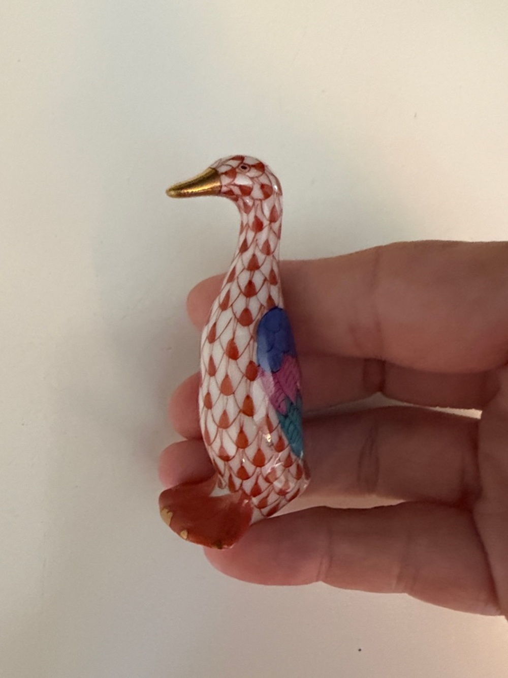 Herend bird figurine
